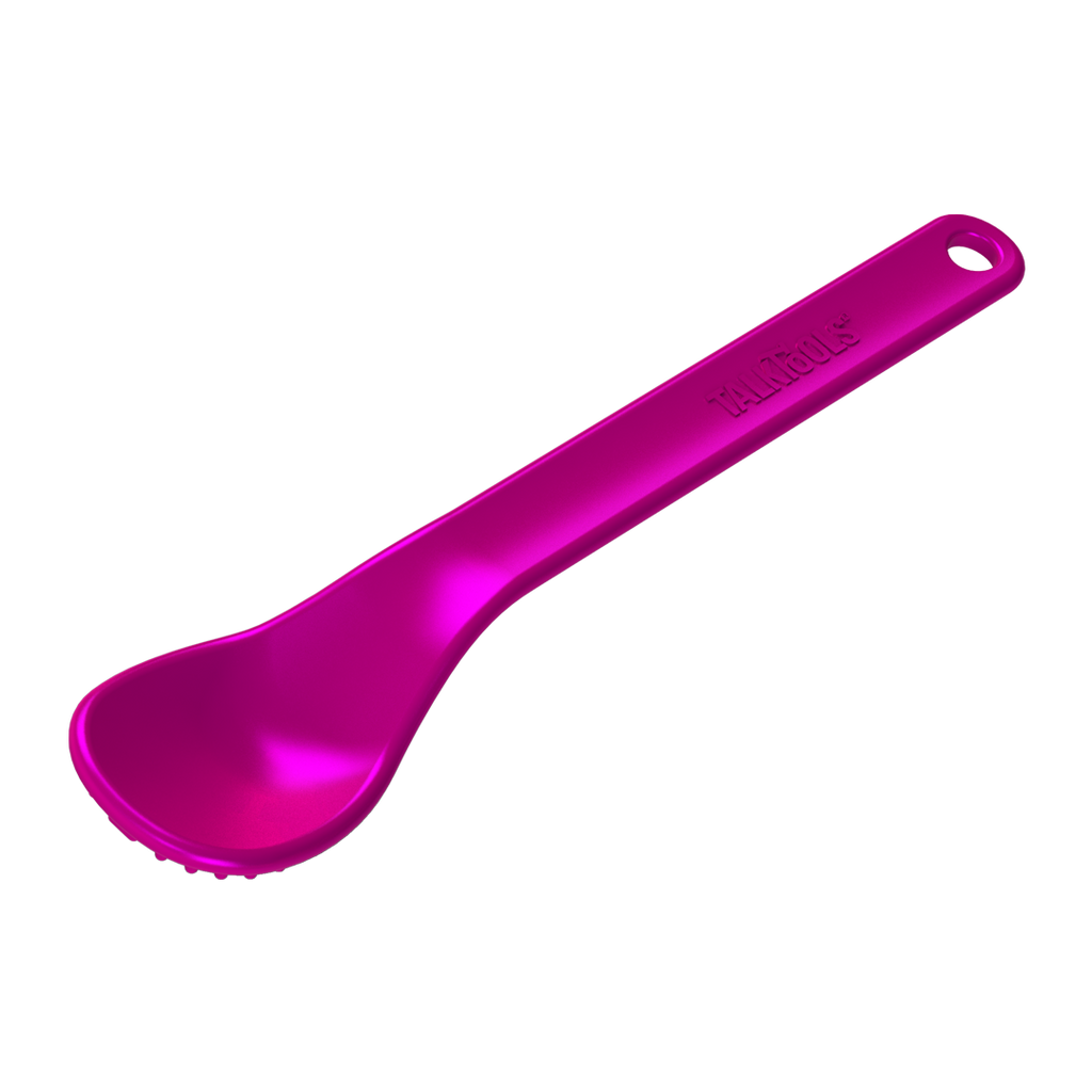 TalkTools® Magenta Spoon - Textured