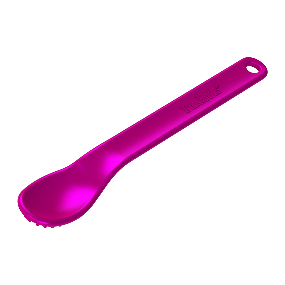 TalkTools® Magenta Spoon - Textured