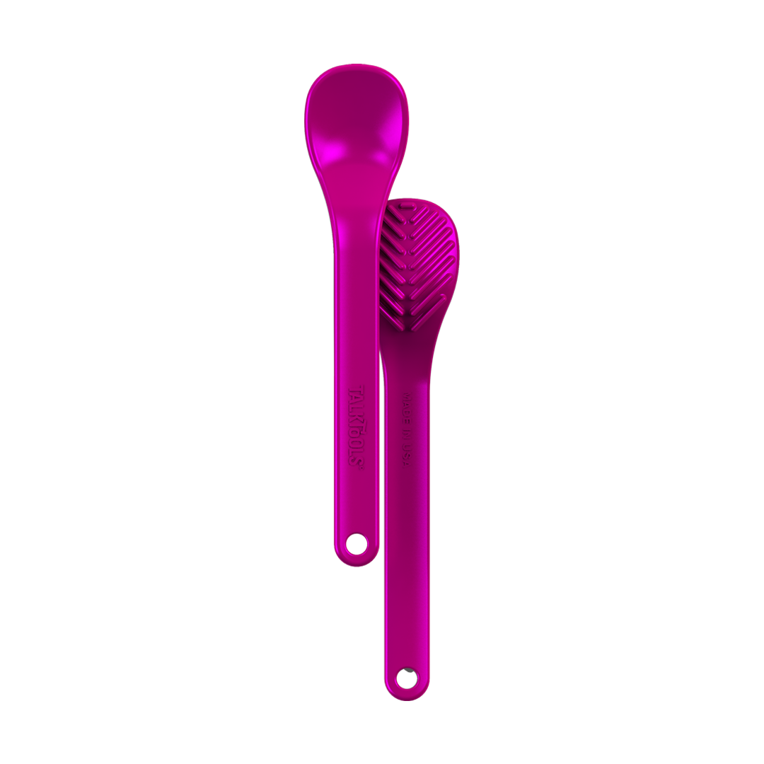 TalkTools® Magenta Spoon - Textured